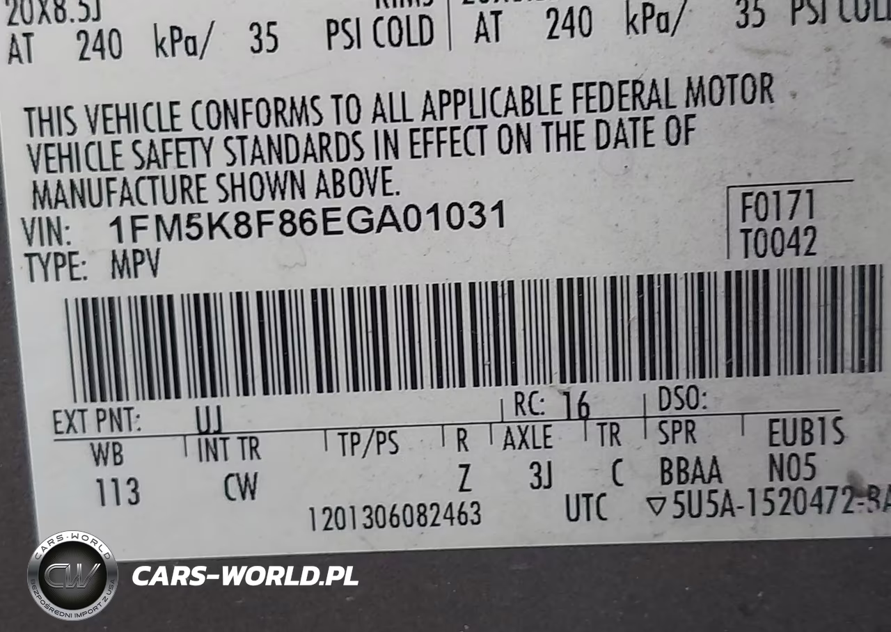 2014 Ford Explorer Limited VIN:1FM5K8F86EGA01031 - 9