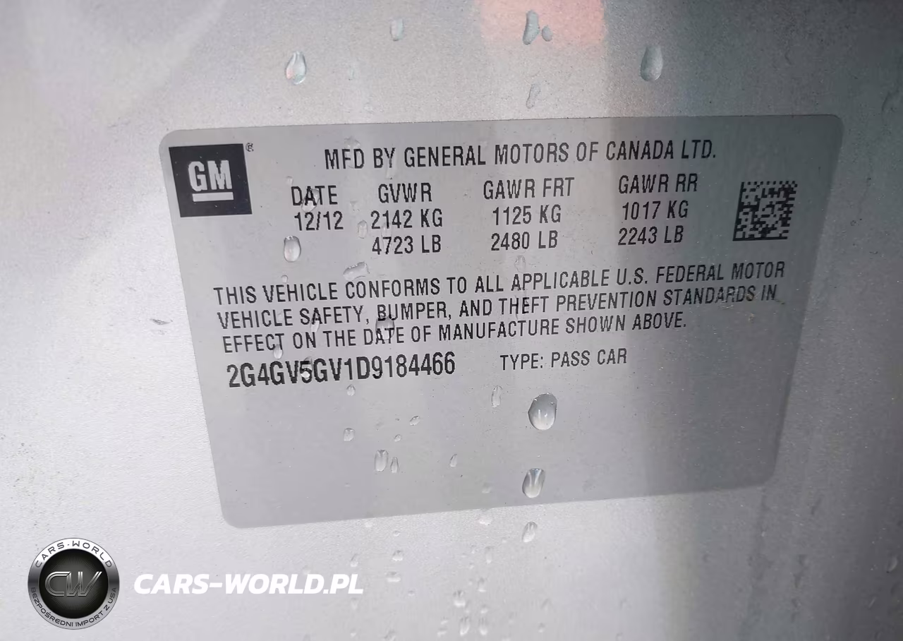 2013 Buick Regal Gs VIN:2G4GV5GV1D9184466 - 9