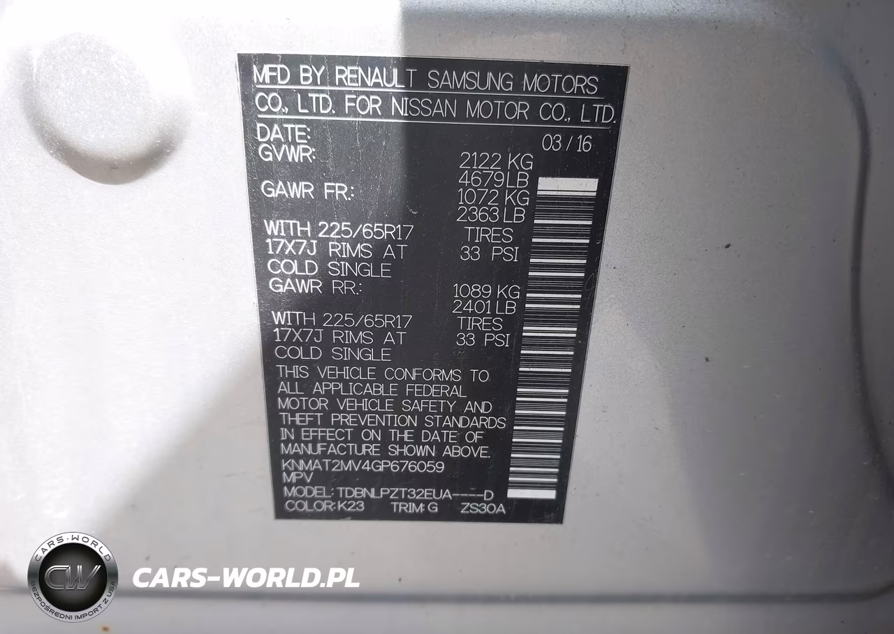 2016 Nissan Rogue S-Sl-Sv VIN:KNMAT2MV4GP676059 - 9