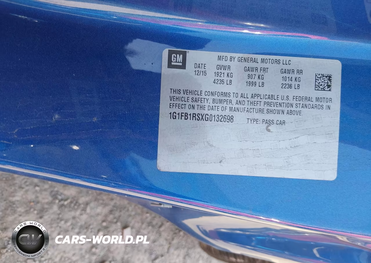 2016 Chevrolet Camaro 1Lt VIN:1G1FB1RSXG0132698 - 9