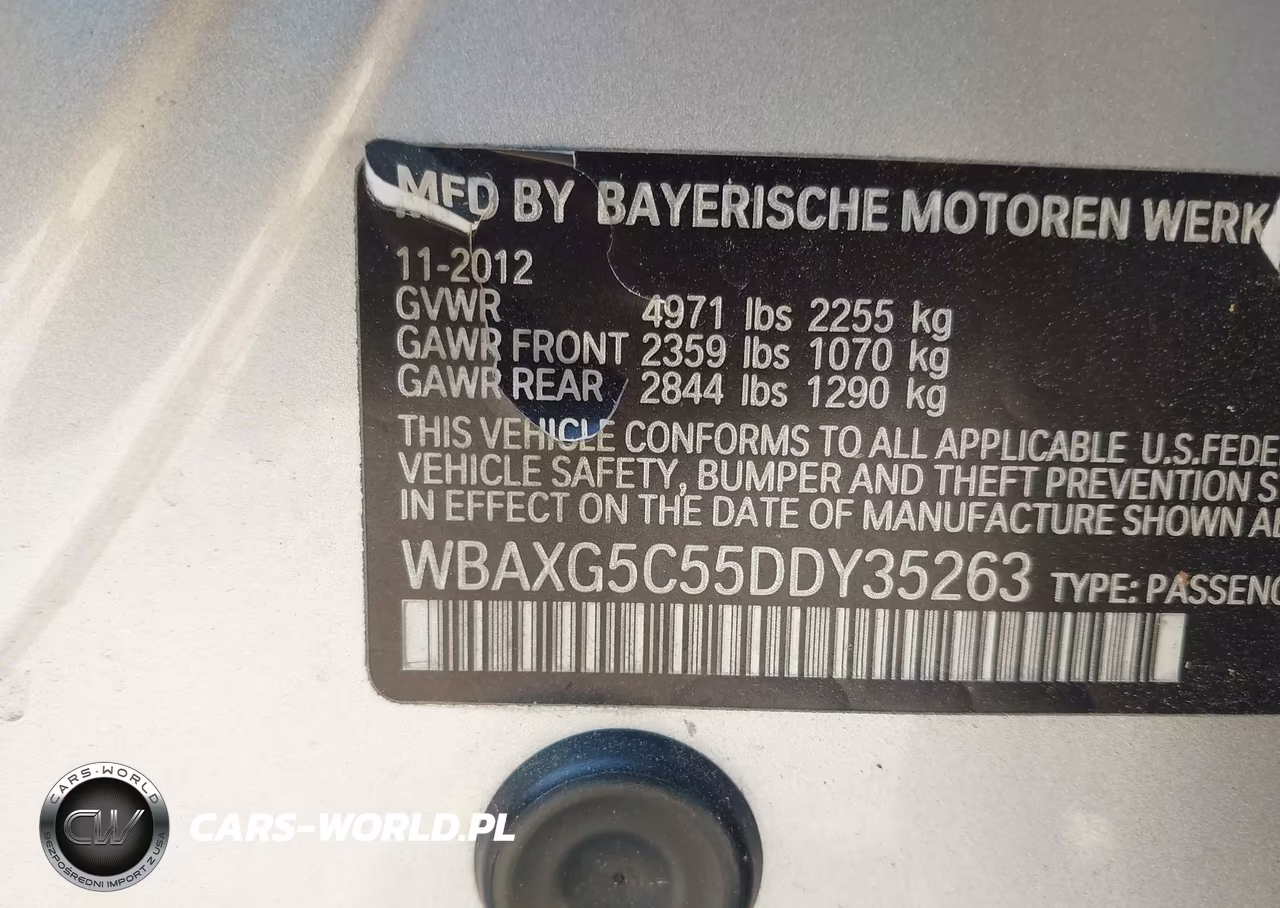 2013 BMW 528I VIN:WBAXG5C55DDY35263 - 9