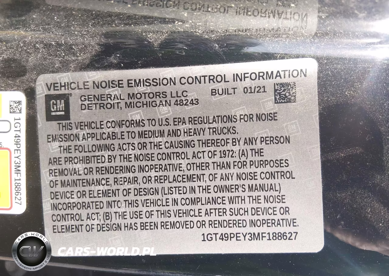 2021 GMC Sierra 2500Hd 4Wd Standard Bed At4 VIN:1GT49PEY3MF188627 - 8