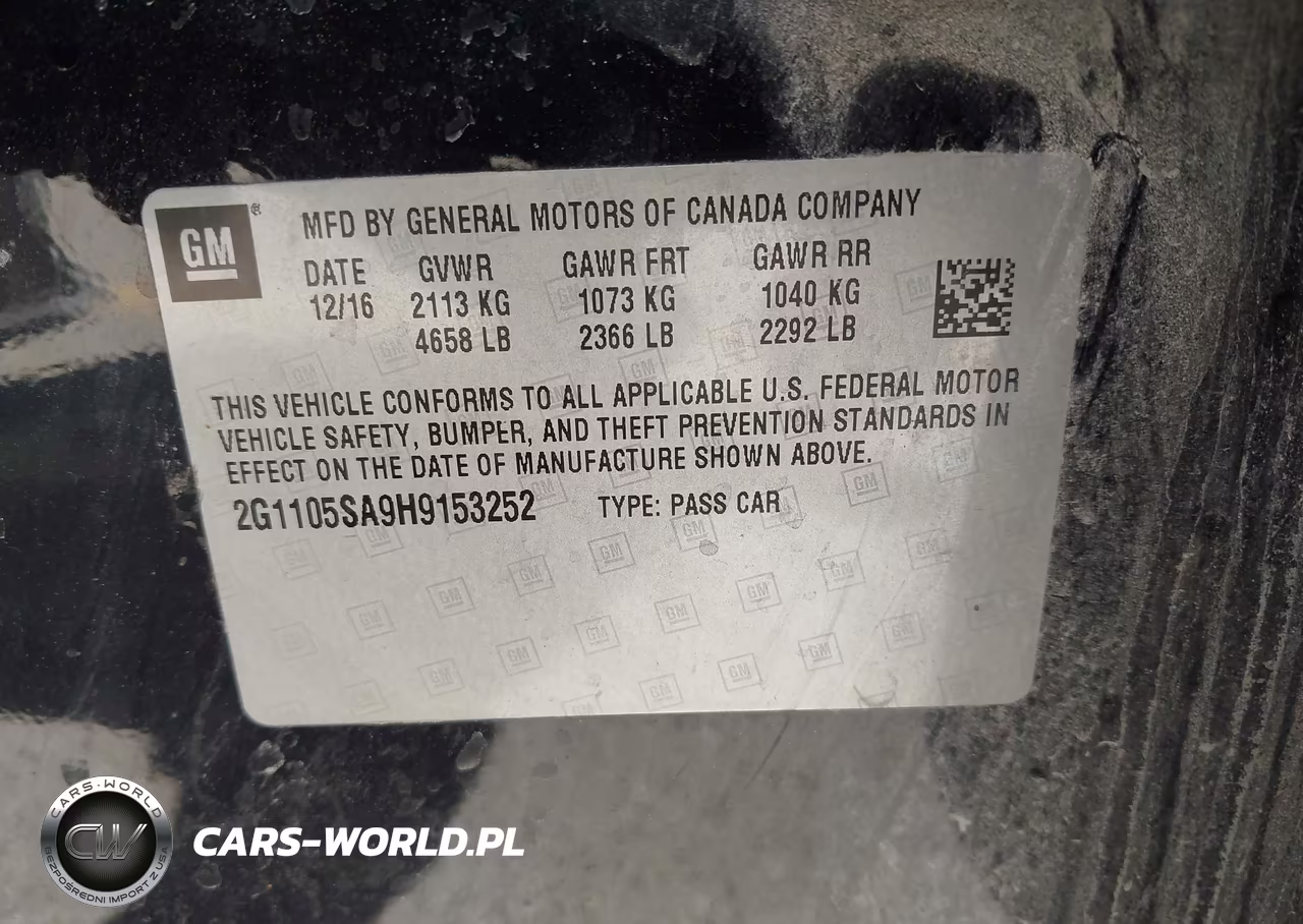 2017 Chevrolet Impala 1Lt VIN:2G1105SA9H9153252 - 9