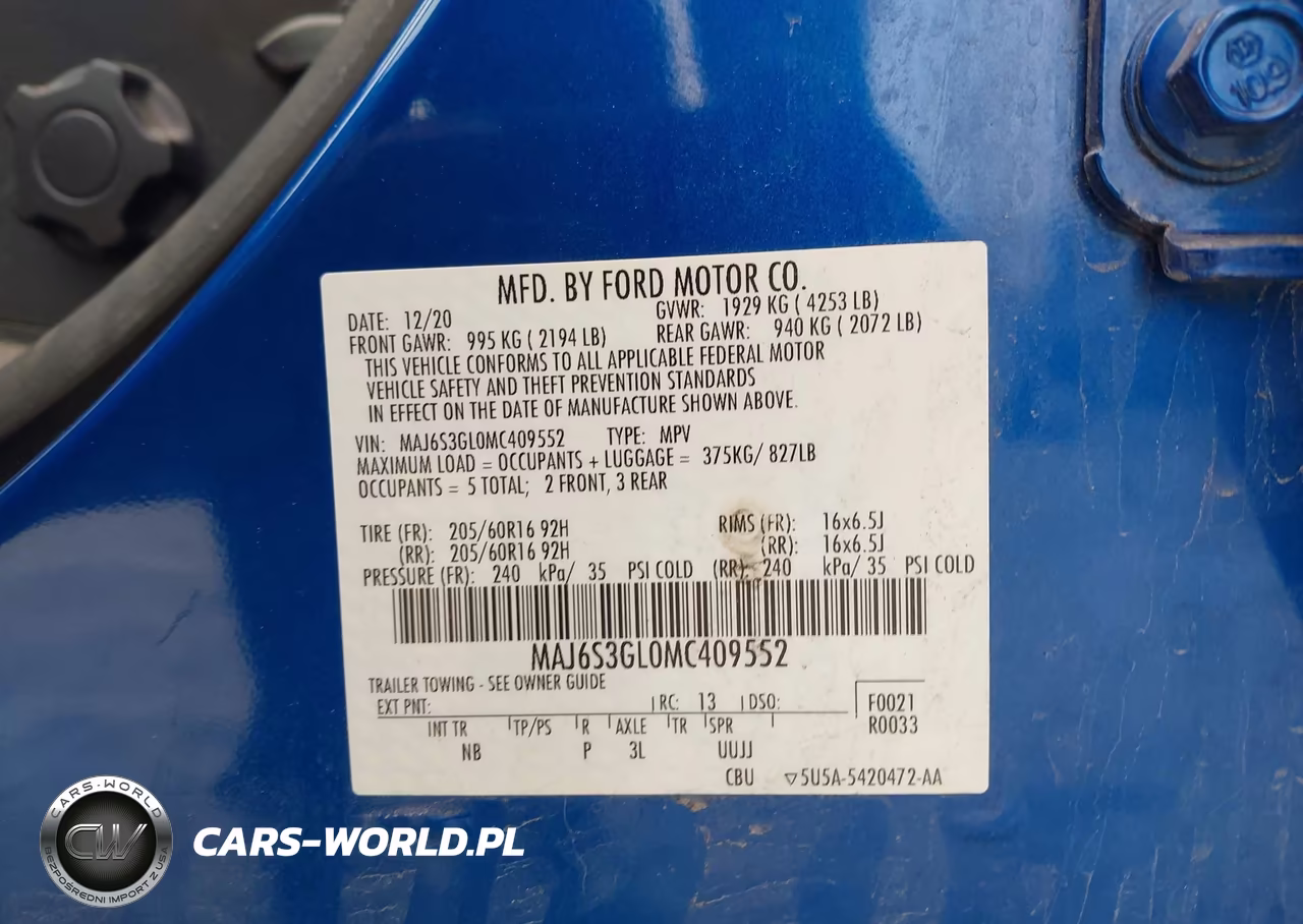 2021 Ford Ecosport Se VIN:MAJ6S3GL0MC409552 - 9