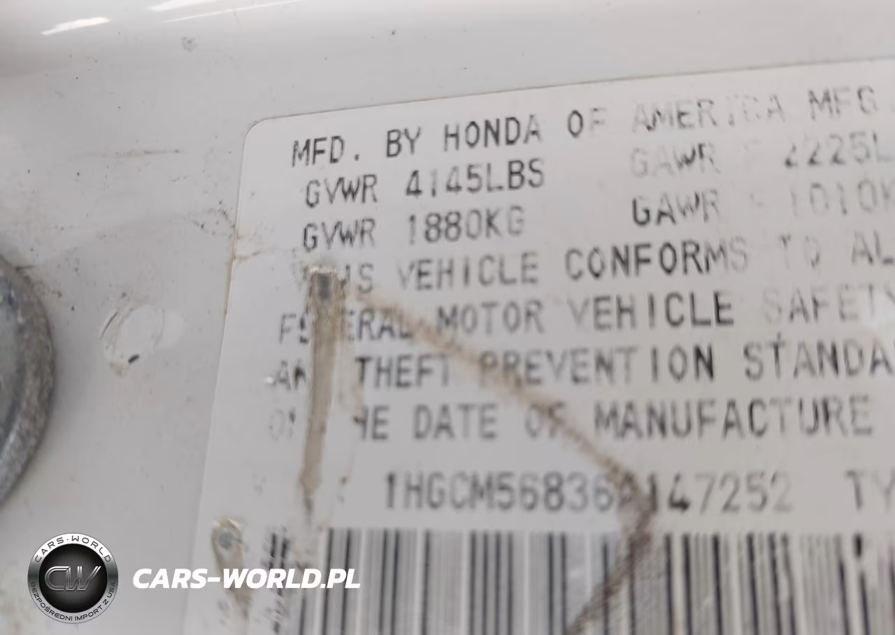 2006 Honda Accord 2.4 Ex VIN:1HGCM56836A147252 - 9