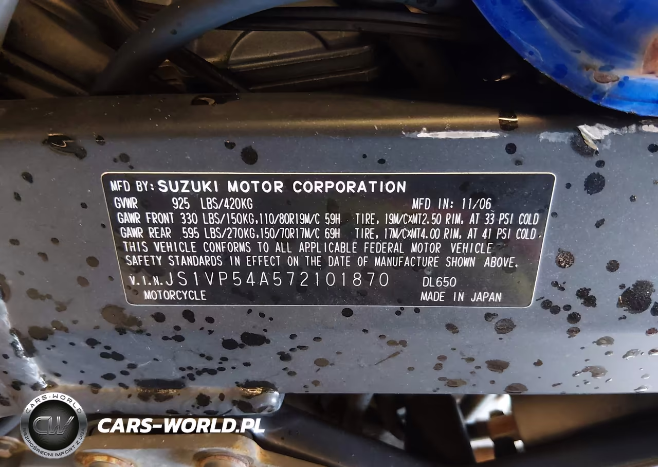 2007 Suzuki Dl650 VIN:JS1VP54A572101870 - 10