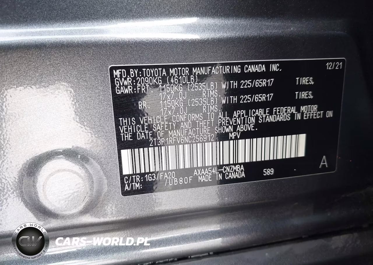 2022 Toyota Rav4 Xle VIN:2T3P1RFV6NC256912 - 9