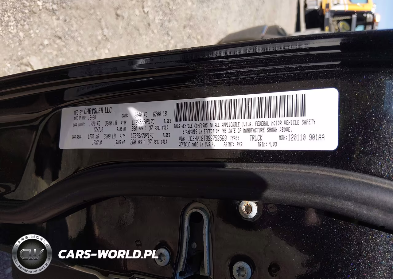 2009 Dodge Ram 1500 Slt-Sport-Trx VIN:1D3HV18T39S753569 - 9