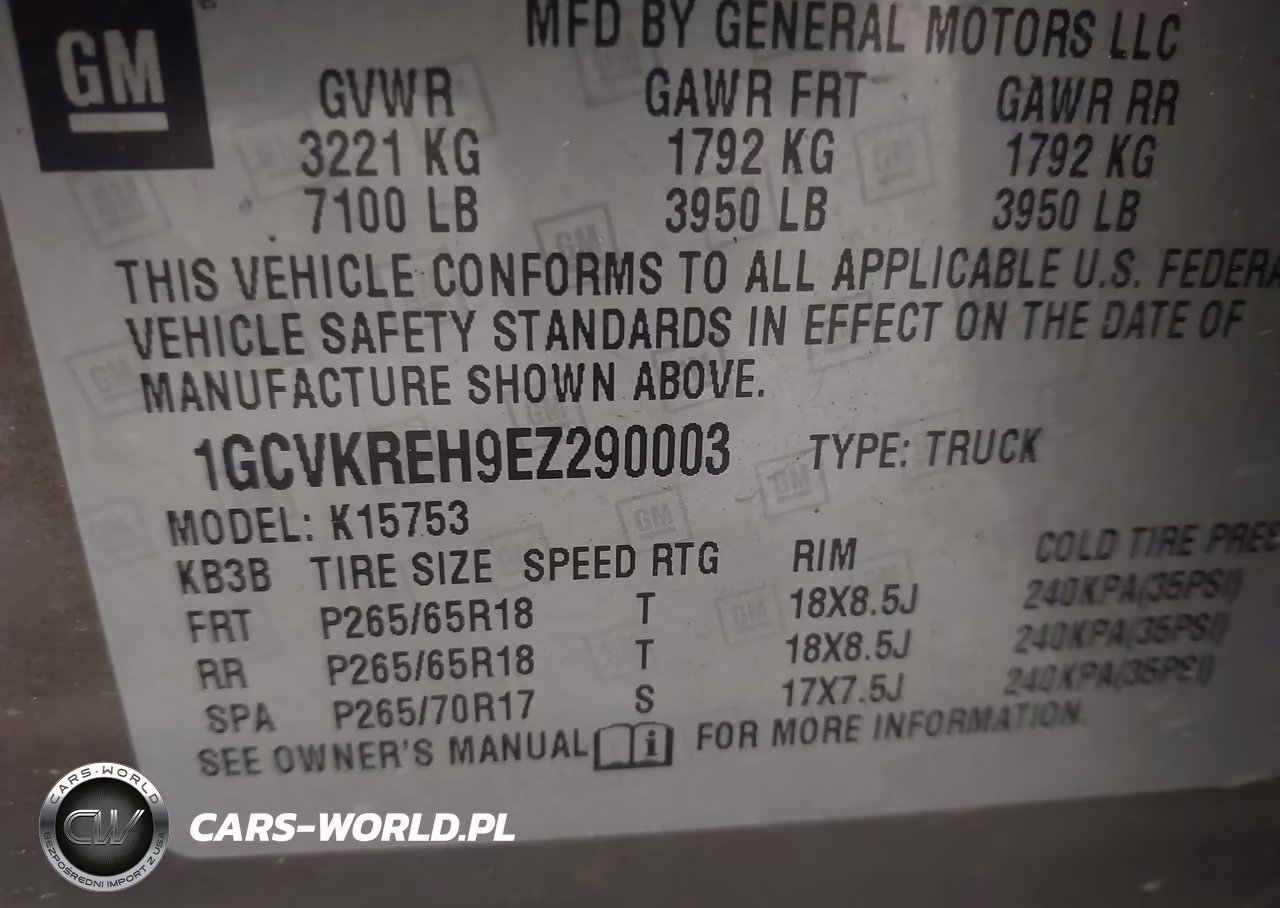 2014 Chevrolet Silverado 1500 2Lt VIN:1GCVKREH9EZ290003 - 9