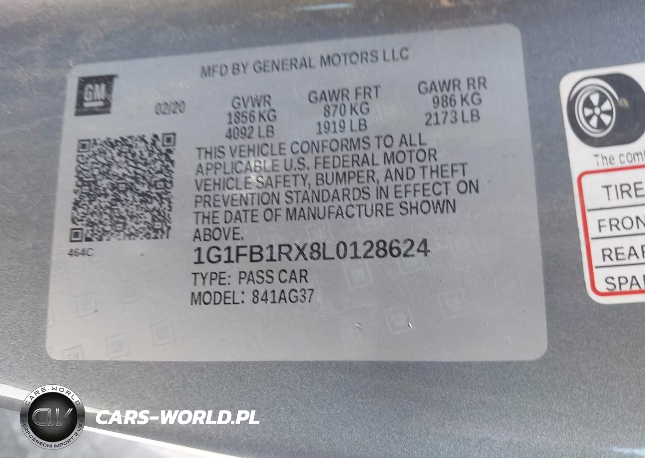2020 Chevrolet Camaro Rwd 1Lt VIN:1G1FB1RX8L0128624 - 9