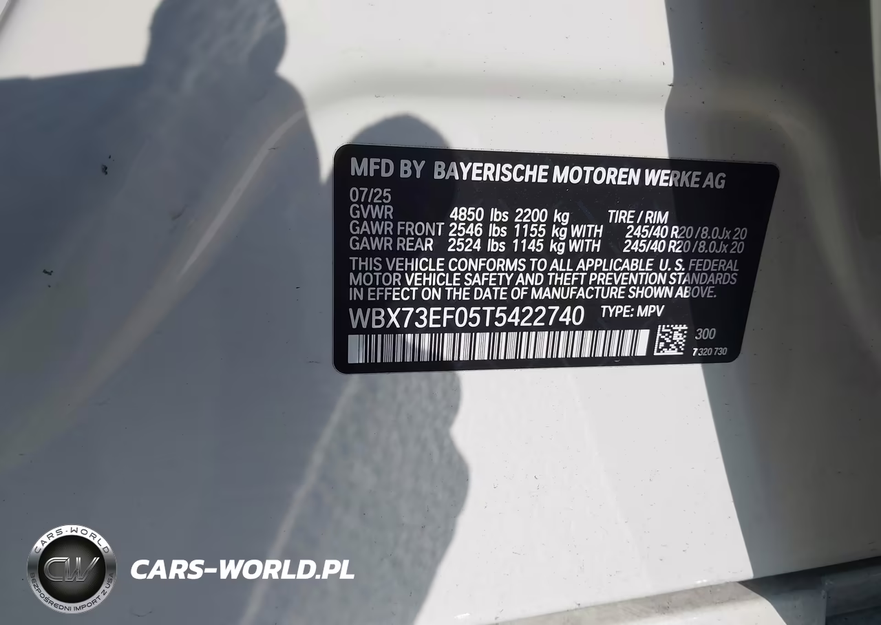 2026 BMW X1 xDrive28I VIN:WBX73EF05T5422740 - 9