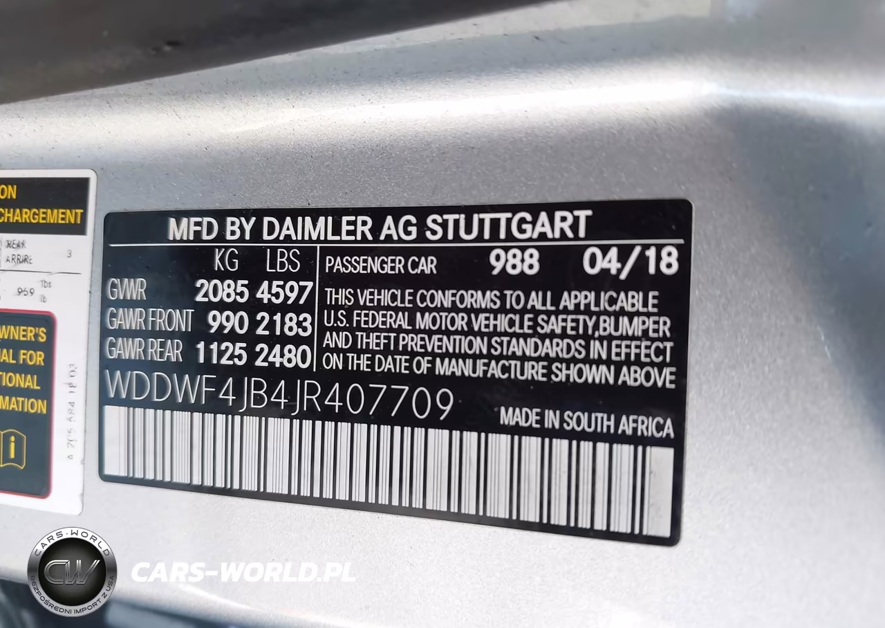 2018 Mercedes-Benz C 300 VIN:WDDWF4JB4JR407709 - 9