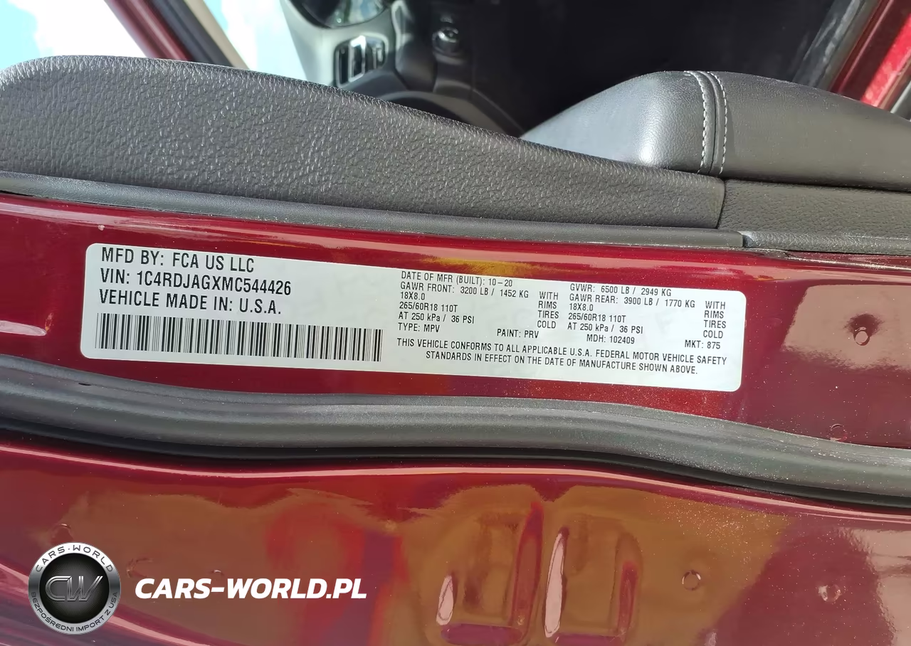 2021 Dodge Durango Sxt Plus Awd VIN:1C4RDJAGXMC544426 - 9