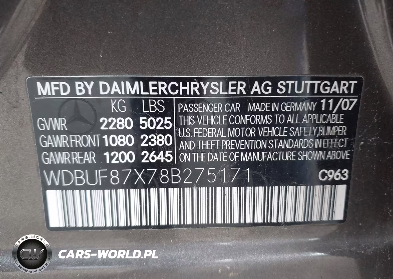 2008 Mercedes-Benz E 350 4Matic VIN:WDBUF87X78B275171 - 9