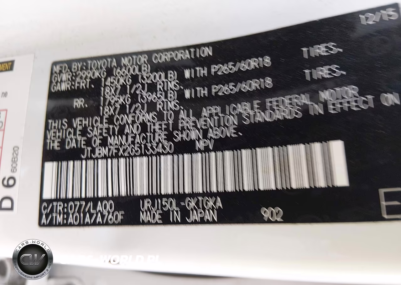 2016 Lexus Gx 460 VIN:JTJBM7FX2G5133430 - 9
