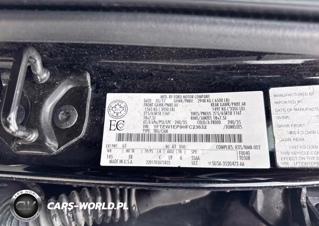 2017 Ford F150 Supercrew VIN:1FTEW1EP9HFC23632 - 9