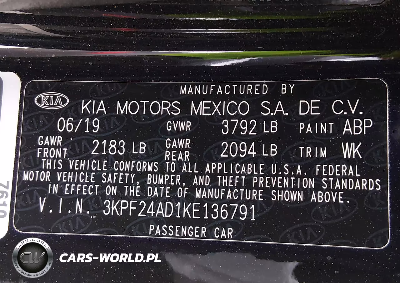 2019 Kia Forte Lxs VIN:3KPF24AD1KE136791 - 9
