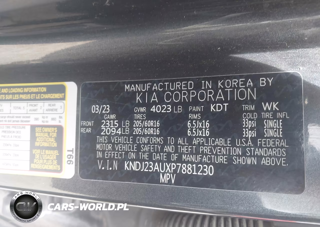 2023 Kia Soul Lx VIN:KNDJ23AUXP7881230 - 9