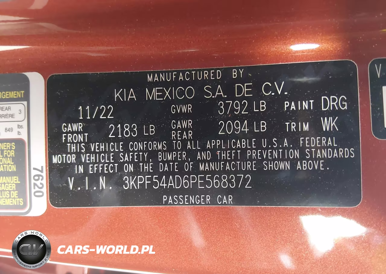 2023 Kia Forte Gt-Line VIN:3KPF54AD6PE568372 - 9