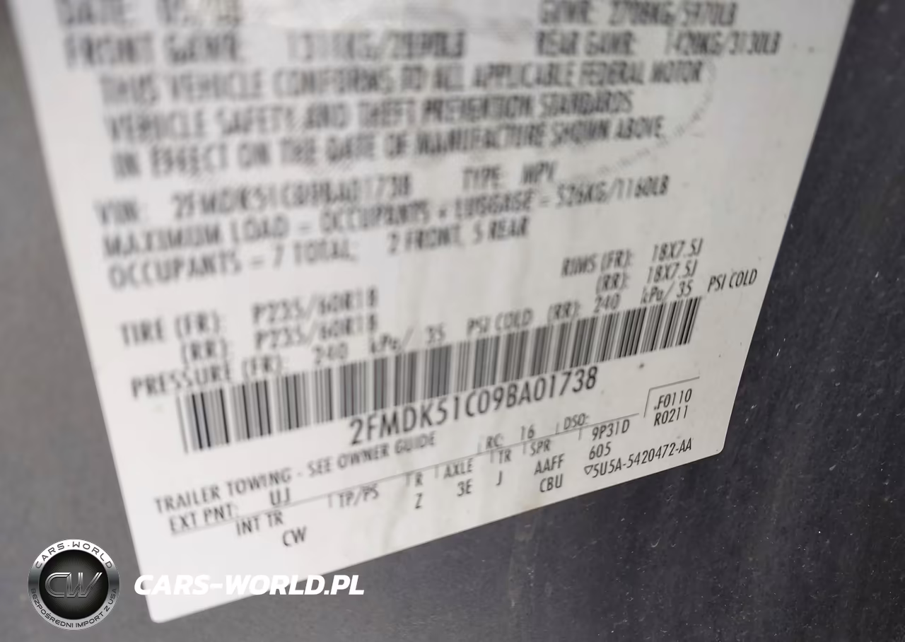2009 Ford Flex Se VIN:2FMDK51C09BA01738 - 9