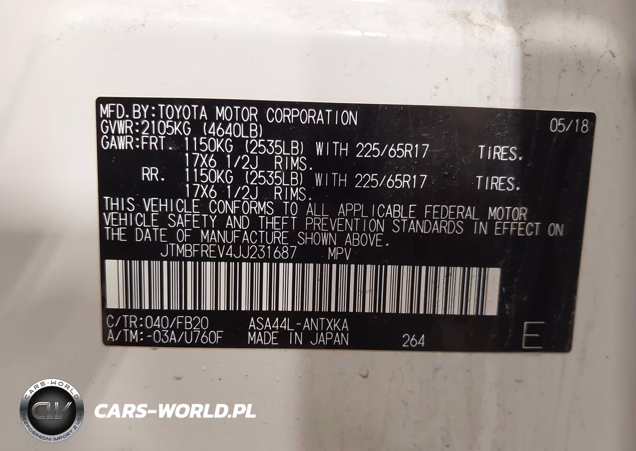 2018 Toyota Rav4 Le VIN:JTMBFREV4JJ231687 - 4