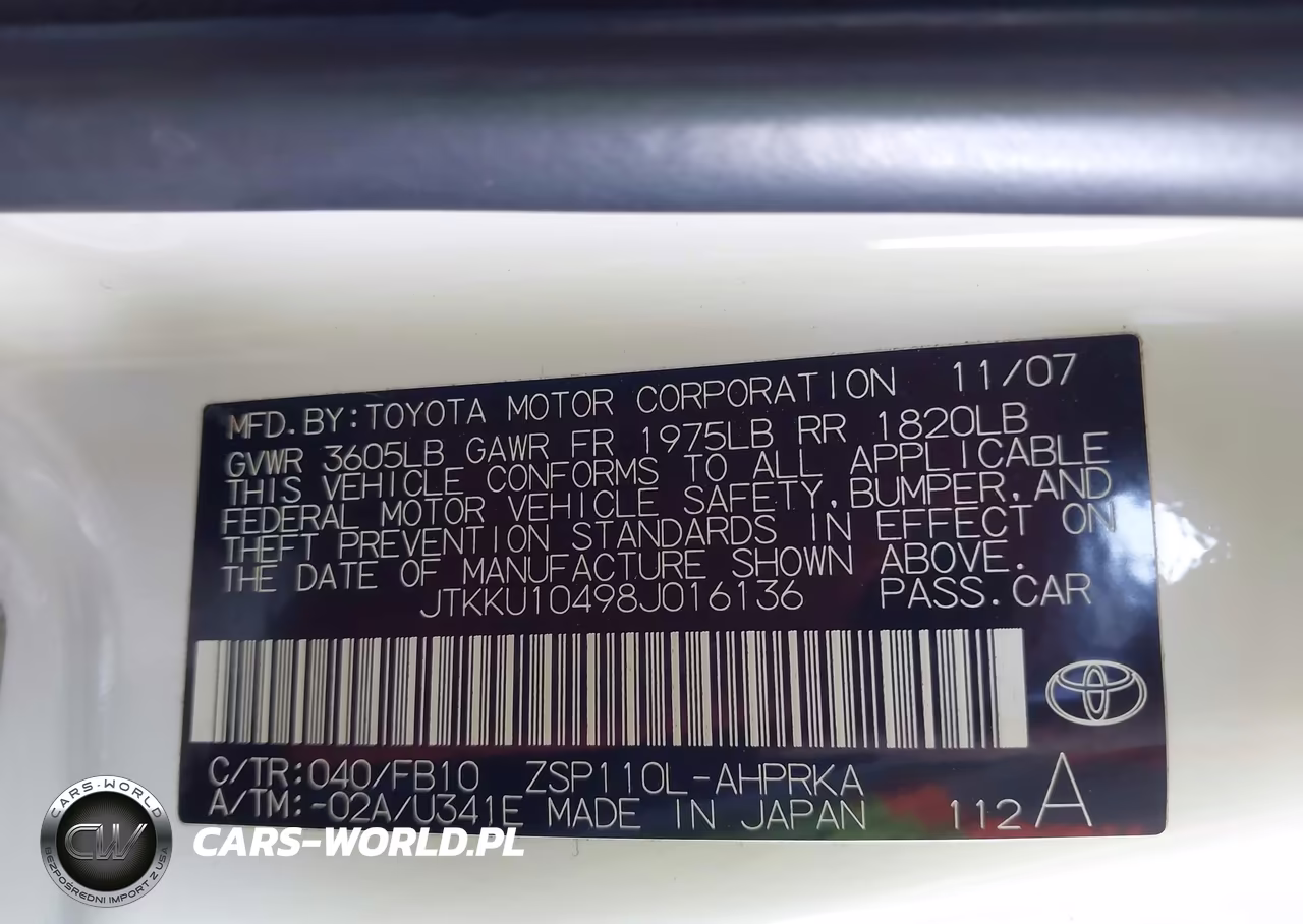 2008 Scion Xd VIN:JTKKU10498J016136 - 9