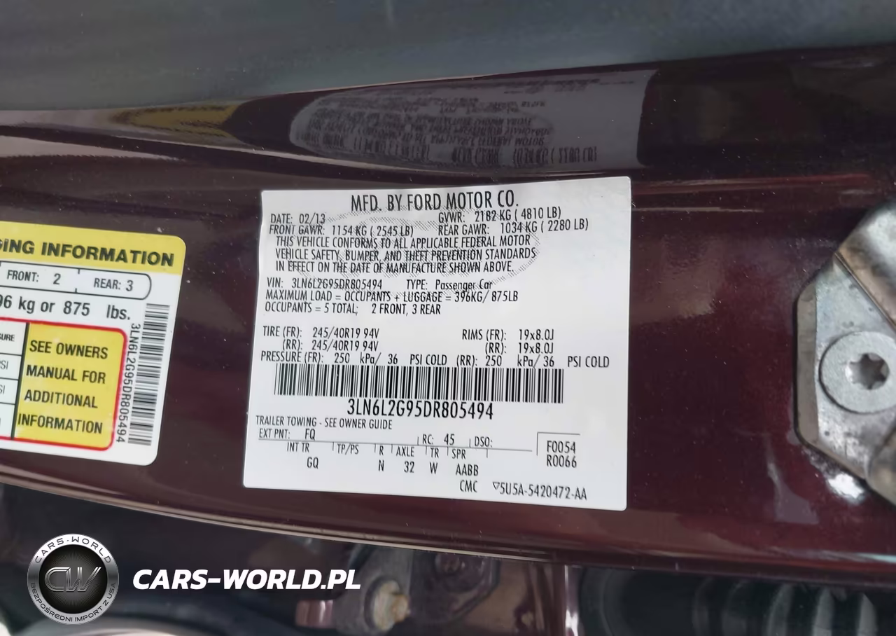 2013 Lincoln Mkz VIN:3LN6L2G95DR805494 - 9