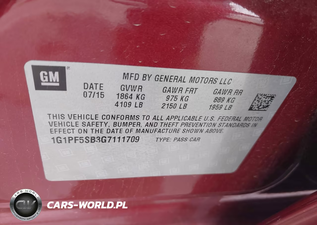 2016 Chevrolet Cruze Limited 2Lt Auto VIN:1G1PF5SB3G7111709 - 9