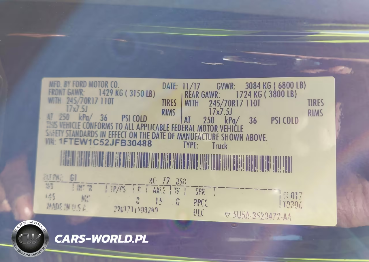 2018 Ford F-150 Xlt VIN:1FTEW1C52JFB30488 - 9