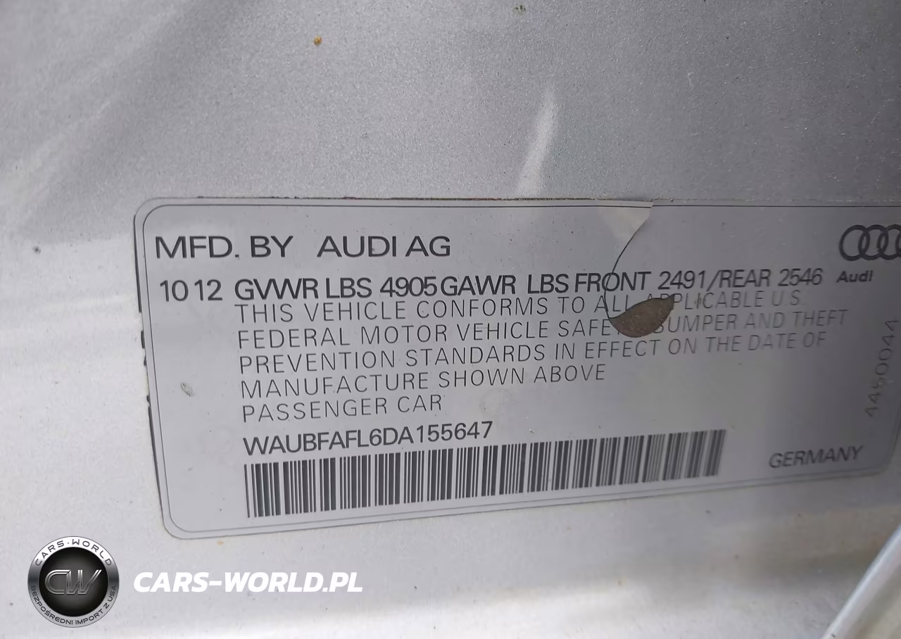 2013 Audi A4 2.0T Premium VIN:WAUBFAFL6DA155647 - 9