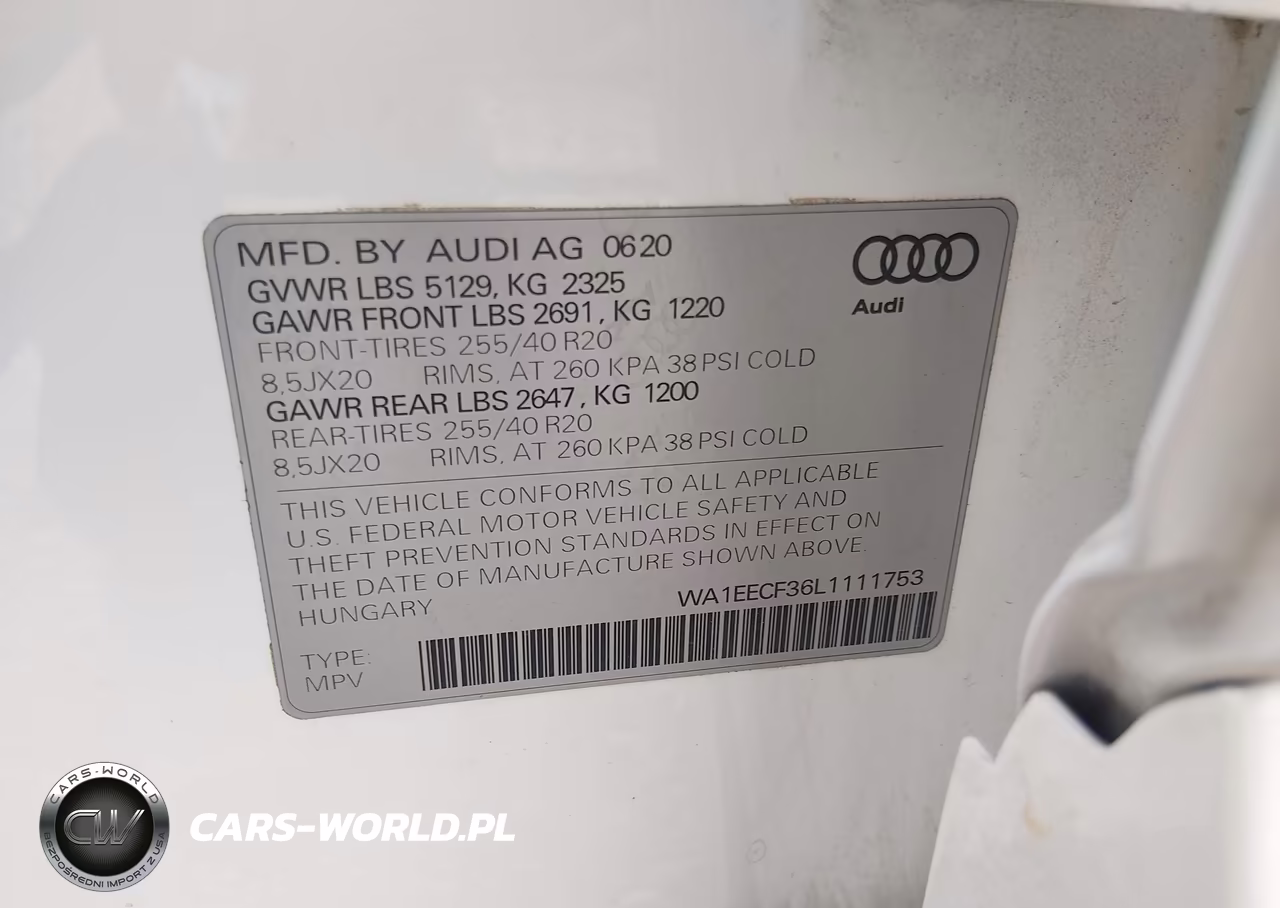 2020 Audi Q3 Premium Plus 45 Tfsi S Line Quattro Tiptronic VIN:WA1EECF36L1111753 - 9