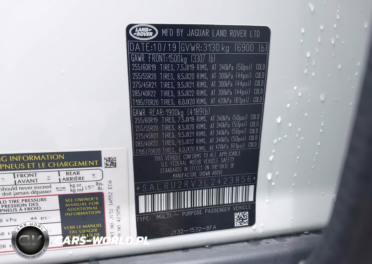 2020 Land Rover Discovery Landmark Edition VIN:SALRU2RV3L2423856 - 9