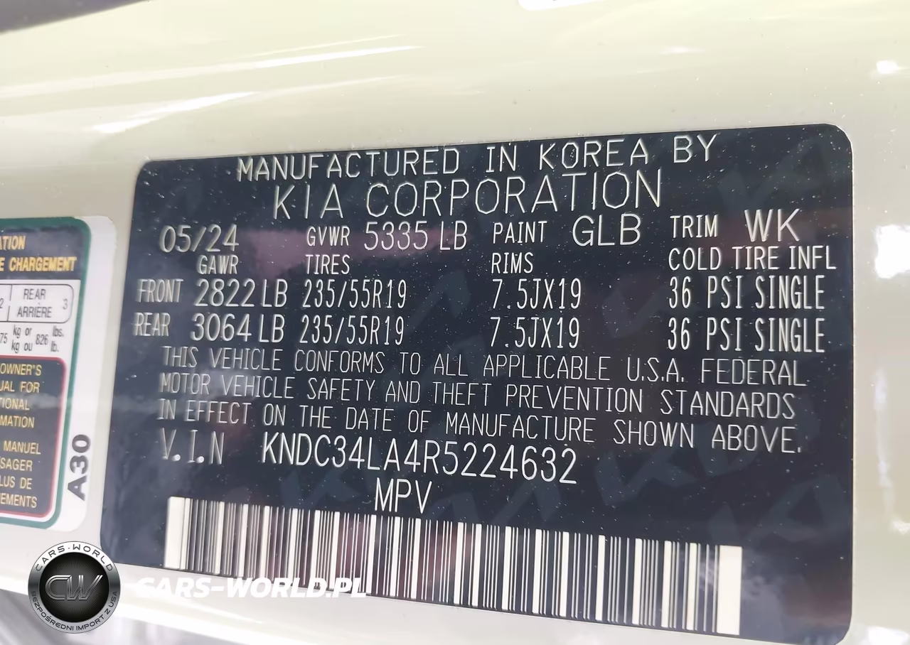 2024 Kia Ev6 Light Long Range VIN:KNDC34LA4R5224632 - 9