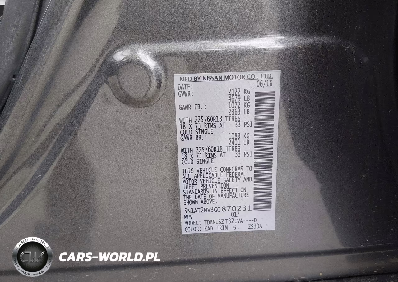 2016 Nissan Rogue Sl VIN:5N1AT2MV3GC870231 - 9