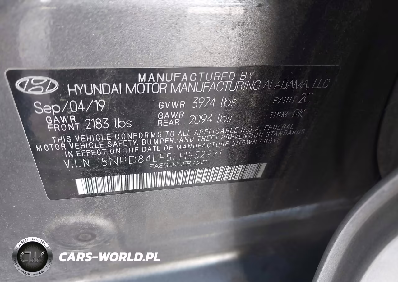 2020 Hyundai Elantra Sel VIN:5NPD84LF5LH532921 - 9