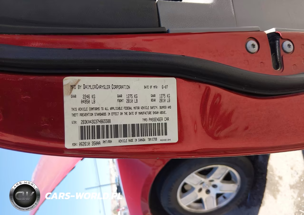 2007 Dodge Charger VIN:2B3KA43G37H865588 - 9