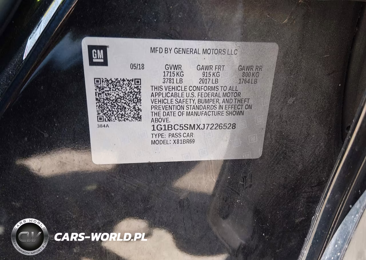 2018 Chevrolet Cruze Ls Auto VIN:1G1BC5SMXJ7226528 - 9