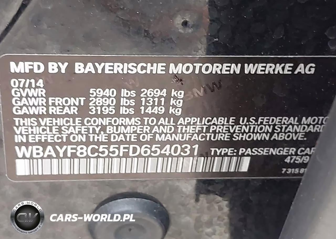 2015 BMW 750Li xDrive VIN:WBAYF8C55FD654031 - 9