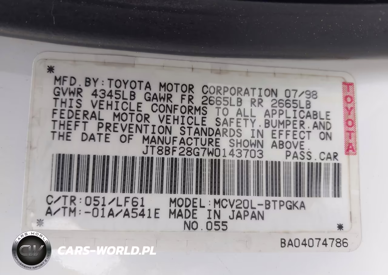1998 Lexus Es 300 VIN:JT8BF28G7W0143703 - 9