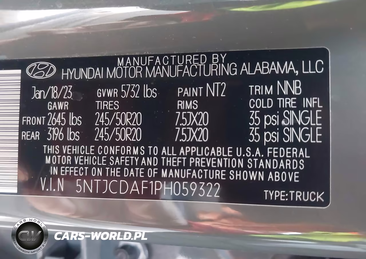 2023 Hyundai Santa Cruz Night VIN:5NTJCDAF1PH059322 - 9
