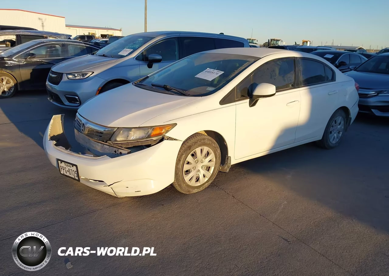 2012 Honda Civic Lx VIN:2HGFB2F50CH598577 - 2
