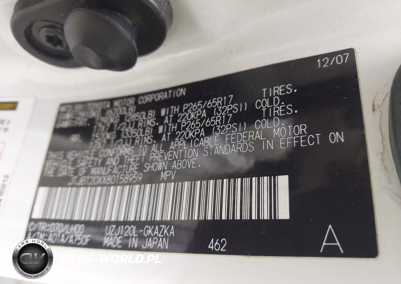 2008 Lexus Gx 470 VIN:JTJBT20XX80158959 - 9