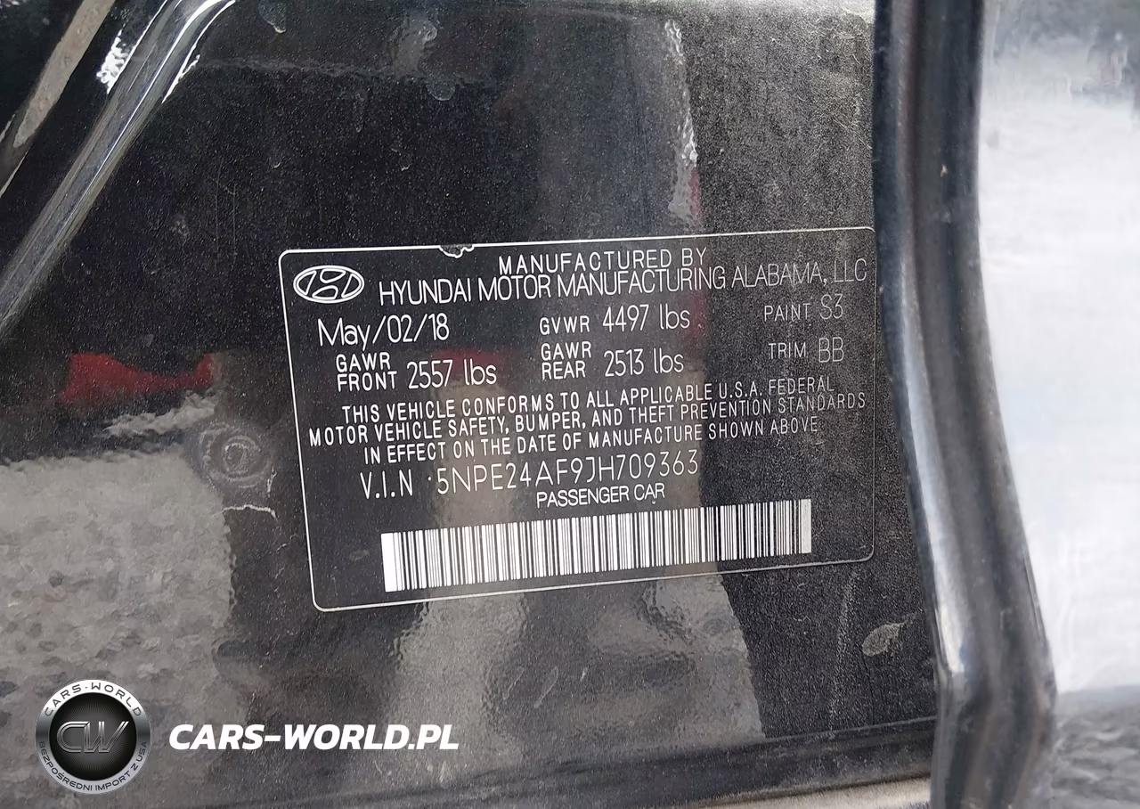 2018 Hyundai Sonata Se VIN:5NPE24AF9JH709363 - 9