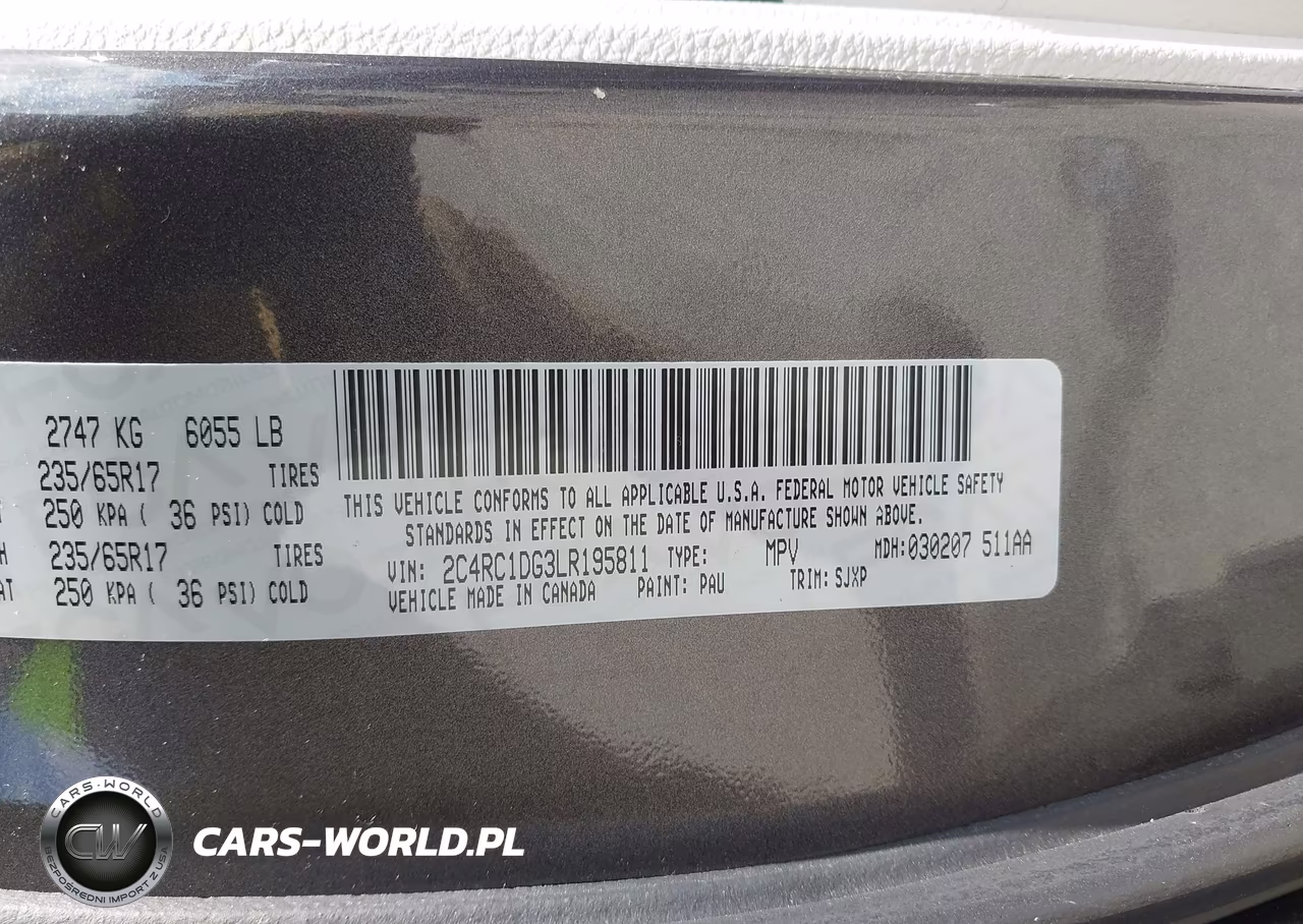 2020 Chrysler Voyager Lxi VIN:2C4RC1DG3LR195811 - 9