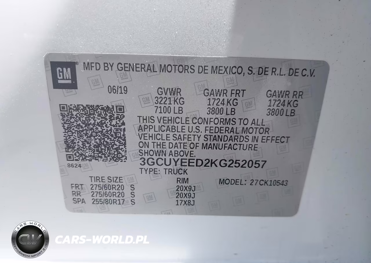 2019 Chevrolet Silverado 1500 Rst VIN:3GCUYEED2KG252057 - 9