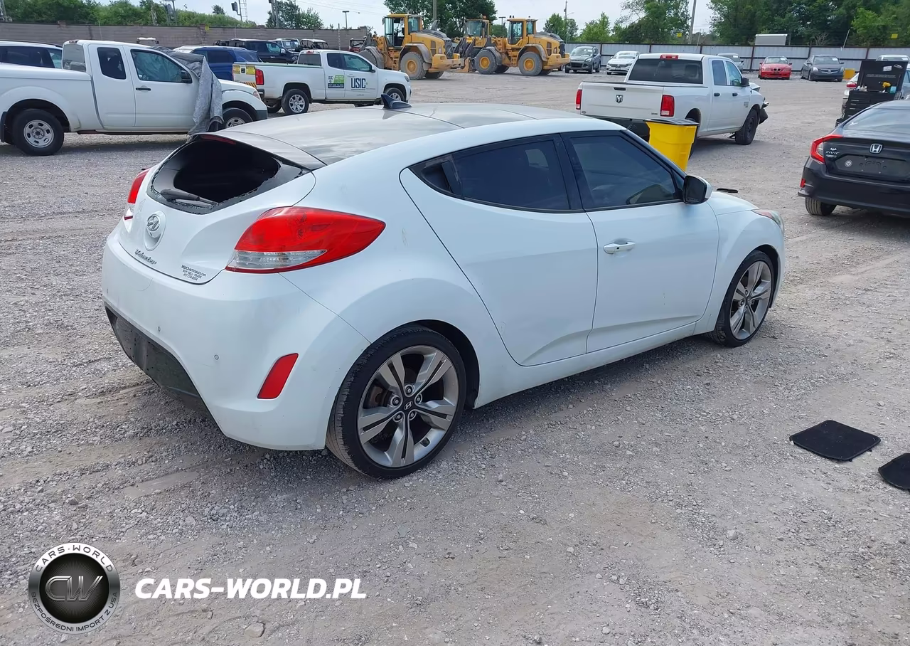 2013 Hyundai Veloster Base W-Black VIN:KMHTC6AD4DU146503 - 4