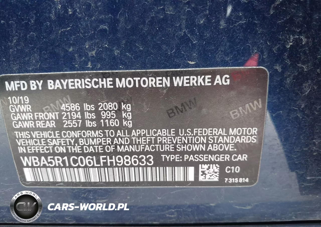 2020 BMW 330I VIN:WBA5R1C06LFH98633 - 9
