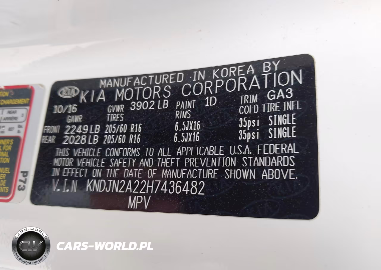 2017 Kia Soul VIN:KNDJN2A22H7436482 - 9