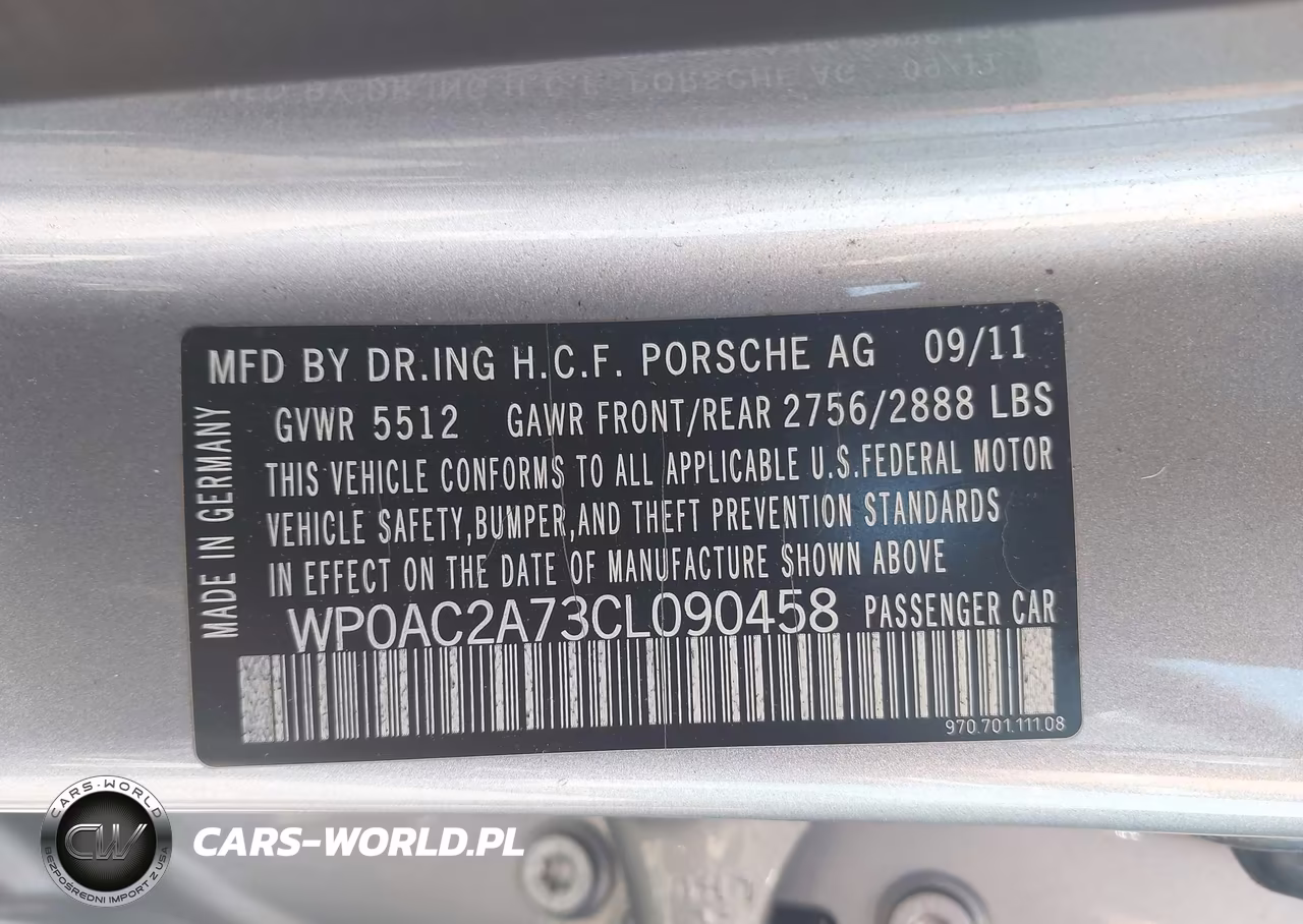 2012 Porsche Panamera Turbo VIN:WP0AC2A73CL090458 - 9