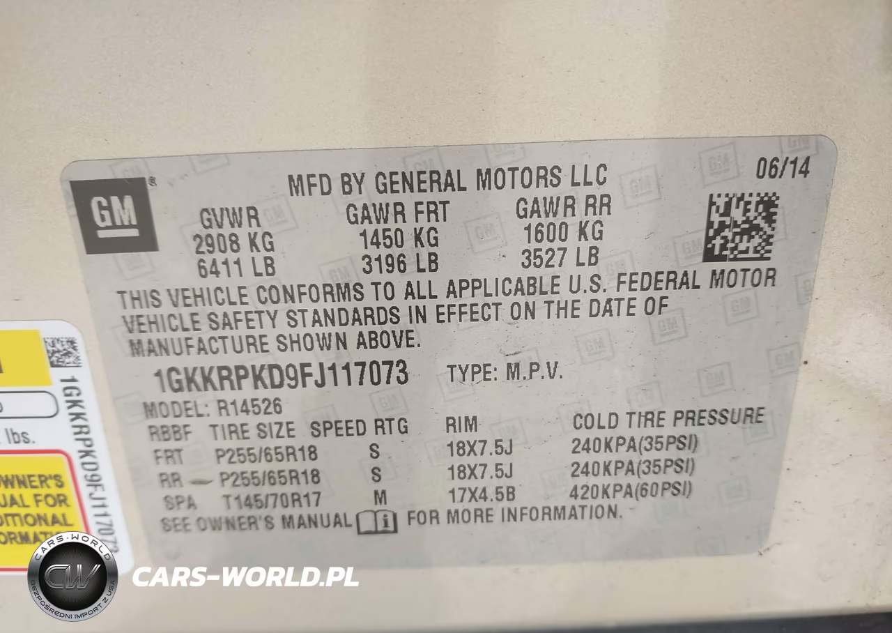 2015 GMC Acadia Sle-2 VIN:1GKKRPKD9FJ117073 - 9